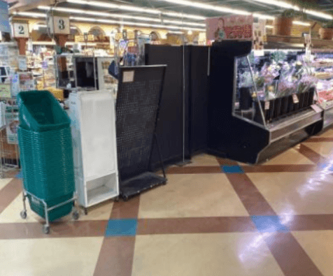 花売場横(入口入って左前方) 各種プロモーション、会員獲得イベントに最適な屋内催事イベントスペース